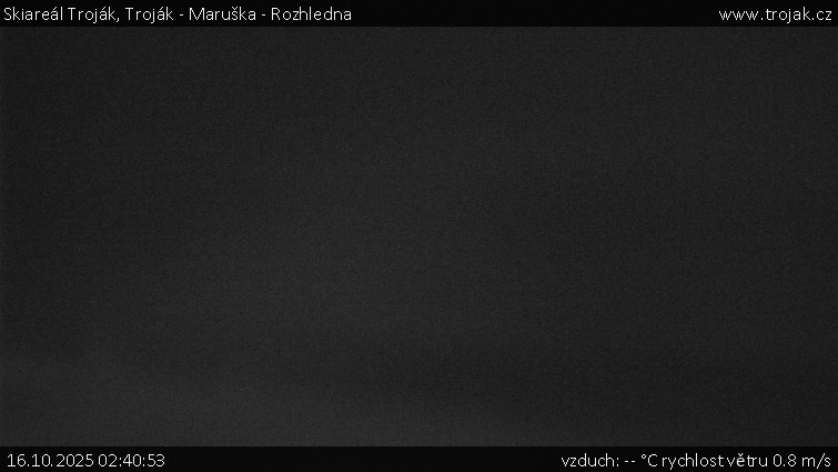 Skiareál Troják - Troják - Maruška - Rozhledna - 16.10.2025 v 02:40 Skiareál Troják - Troják - Maruška - Rozhledna - 16.10.2025 v 02:40