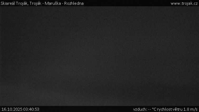 Skiareál Troják - Troják - Maruška - Rozhledna - 16.10.2025 v 03:40 Skiareál Troják - Troják - Maruška - Rozhledna - 16.10.2025 v 03:40