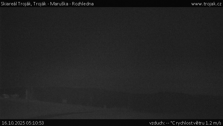 Skiareál Troják - Troják - Maruška - Rozhledna - 16.10.2025 v 05:10 Skiareál Troják - Troják - Maruška - Rozhledna - 16.10.2025 v 05:10