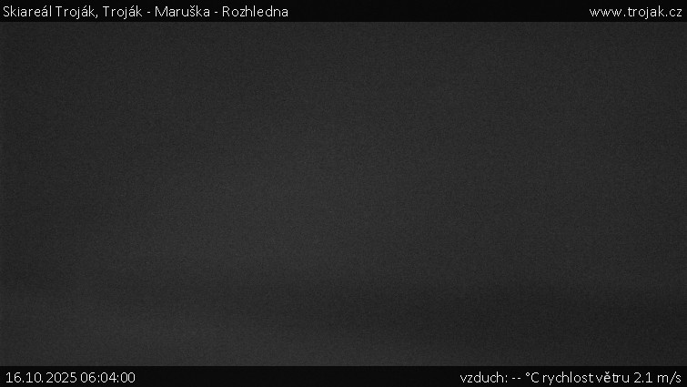 Skiareál Troják - Troják - Maruška - Rozhledna - 16.10.2025 v 06:04 Skiareál Troják - Troják - Maruška - Rozhledna - 16.10.2025 v 06:04