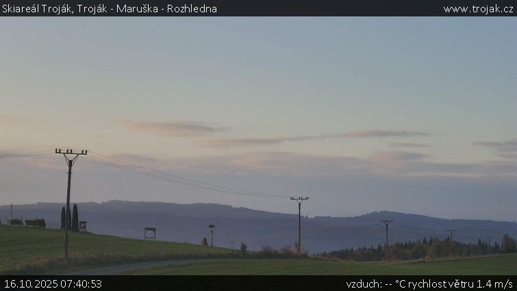 Skiareál Troják - Troják - Maruška - Rozhledna - 16.10.2025 v 07:40 Skiareál Troják - Troják - Maruška - Rozhledna - 16.10.2025 v 07:40