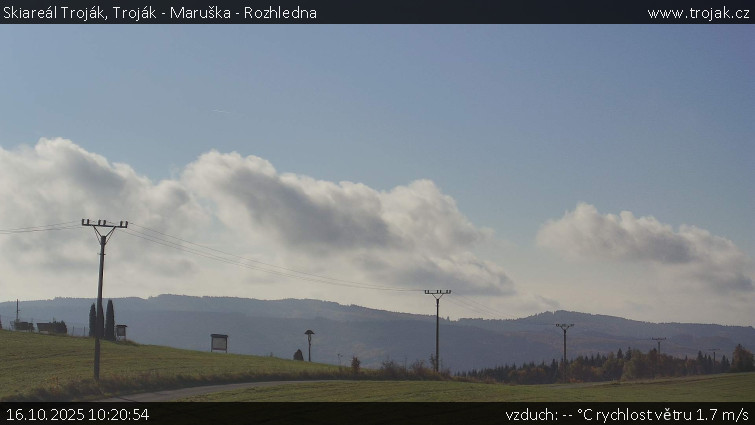 Skiareál Troják - Troják - Maruška - Rozhledna - 16.10.2025 v 10:20 Skiareál Troják - Troják - Maruška - Rozhledna - 16.10.2025 v 10:20