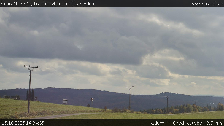 Skiareál Troják - Troják - Maruška - Rozhledna - 16.10.2025 v 14:34 Skiareál Troják - Troják - Maruška - Rozhledna - 16.10.2025 v 14:34