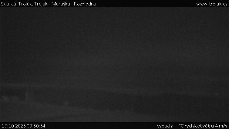 Skiareál Troják - Troják - Maruška - Rozhledna - 17.10.2025 v 00:50 Skiareál Troják - Troják - Maruška - Rozhledna - 17.10.2025 v 00:50