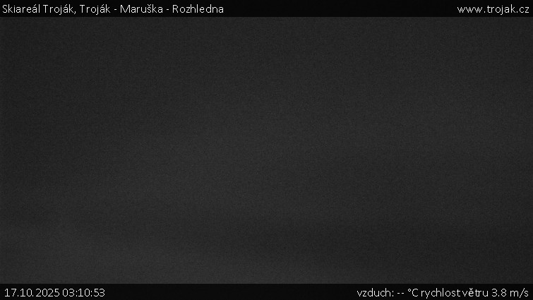 Skiareál Troják - Troják - Maruška - Rozhledna - 17.10.2025 v 03:10 Skiareál Troják - Troják - Maruška - Rozhledna - 17.10.2025 v 03:10