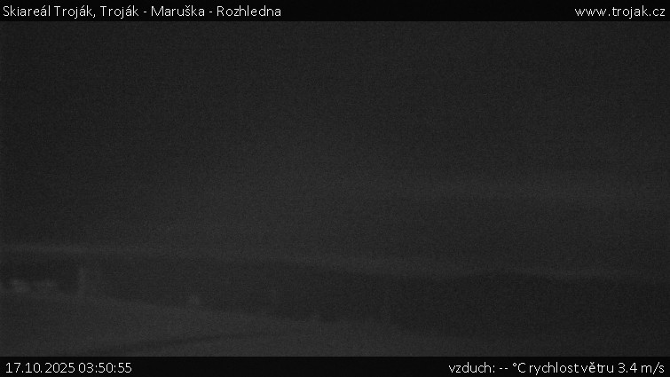 Skiareál Troják - Troják - Maruška - Rozhledna - 17.10.2025 v 03:50 Skiareál Troják - Troják - Maruška - Rozhledna - 17.10.2025 v 03:50