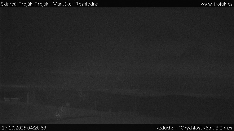 Skiareál Troják - Troják - Maruška - Rozhledna - 17.10.2025 v 04:20 Skiareál Troják - Troják - Maruška - Rozhledna - 17.10.2025 v 04:20