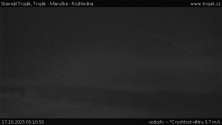 Skiareál Troják - Troják - Maruška - Rozhledna - 17.10.2025 v 05:10 Skiareál Troják - Troják - Maruška - Rozhledna - 17.10.2025 v 05:10
