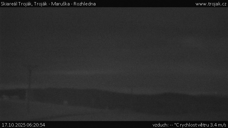 Skiareál Troják - Troják - Maruška - Rozhledna - 17.10.2025 v 06:20 Skiareál Troják - Troják - Maruška - Rozhledna - 17.10.2025 v 06:20