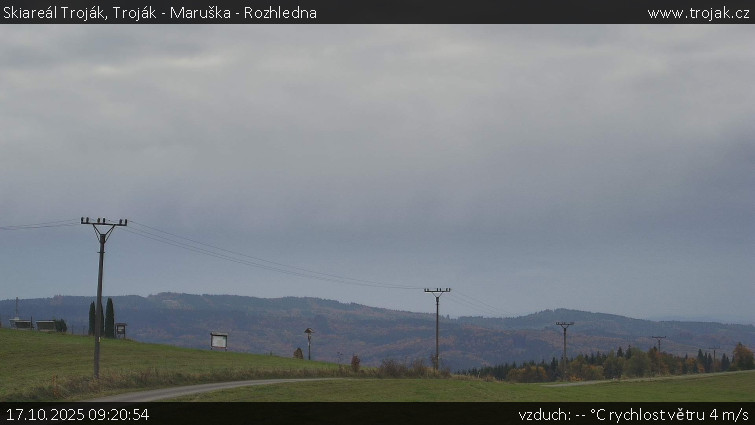 Skiareál Troják - Troják - Maruška - Rozhledna - 17.10.2025 v 09:20 Skiareál Troják - Troják - Maruška - Rozhledna - 17.10.2025 v 09:20