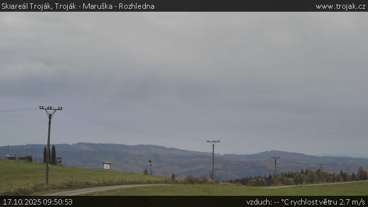 Skiareál Troják - Troják - Maruška - Rozhledna - 17.10.2025 v 09:50 Skiareál Troják - Troják - Maruška - Rozhledna - 17.10.2025 v 09:50