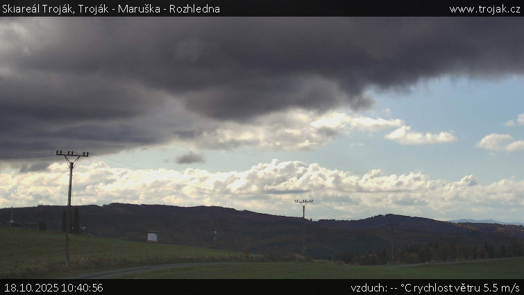 Skiareál Troják - Troják - Maruška - Rozhledna - 18.10.2025 v 10:40 Skiareál Troják - Troják - Maruška - Rozhledna - 18.10.2025 v 10:40