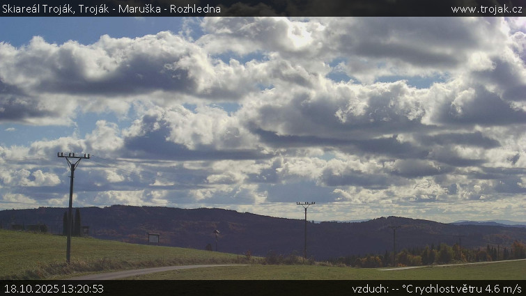 Skiareál Troják - Troják - Maruška - Rozhledna - 18.10.2025 v 13:20 Skiareál Troják - Troják - Maruška - Rozhledna - 18.10.2025 v 13:20