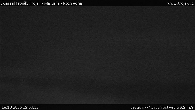 Skiareál Troják - Troják - Maruška - Rozhledna - 18.10.2025 v 19:50 Skiareál Troják - Troják - Maruška - Rozhledna - 18.10.2025 v 19:50