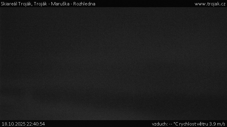 Skiareál Troják - Troják - Maruška - Rozhledna - 18.10.2025 v 22:40 Skiareál Troják - Troják - Maruška - Rozhledna - 18.10.2025 v 22:40