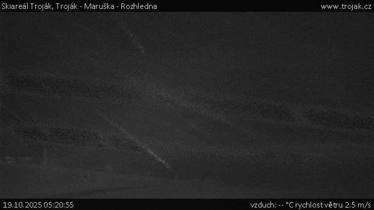 Skiareál Troják - Troják - Maruška - Rozhledna - 19.10.2025 v 05:20 Skiareál Troják - Troják - Maruška - Rozhledna - 19.10.2025 v 05:20