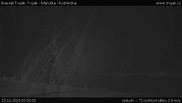 Skiareál Troják - Troják - Maruška - Rozhledna - 19.10.2025 v 05:50 Skiareál Troják - Troják - Maruška - Rozhledna - 19.10.2025 v 05:50