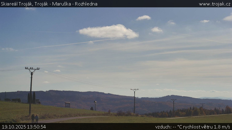 Skiareál Troják - Troják - Maruška - Rozhledna - 19.10.2025 v 13:50 Skiareál Troják - Troják - Maruška - Rozhledna - 19.10.2025 v 13:50