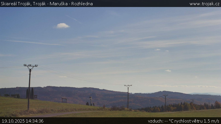 Skiareál Troják - Troják - Maruška - Rozhledna - 19.10.2025 v 14:34 Skiareál Troják - Troják - Maruška - Rozhledna - 19.10.2025 v 14:34