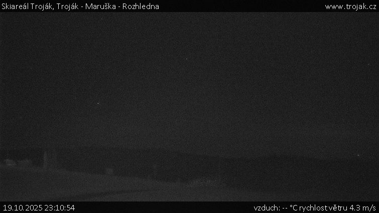Skiareál Troják - Troják - Maruška - Rozhledna - 19.10.2025 v 23:10 Skiareál Troják - Troják - Maruška - Rozhledna - 19.10.2025 v 23:10
