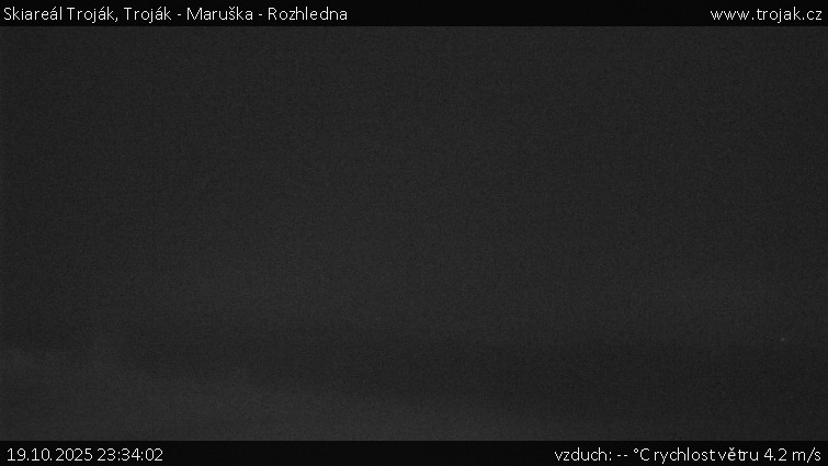 Skiareál Troják - Troják - Maruška - Rozhledna - 19.10.2025 v 23:34 Skiareál Troják - Troják - Maruška - Rozhledna - 19.10.2025 v 23:34
