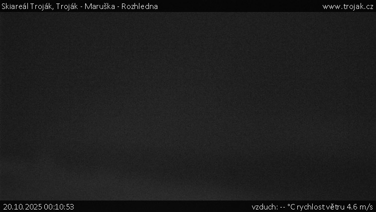 Skiareál Troják - Troják - Maruška - Rozhledna - 20.10.2025 v 00:10 Skiareál Troják - Troják - Maruška - Rozhledna - 20.10.2025 v 00:10
