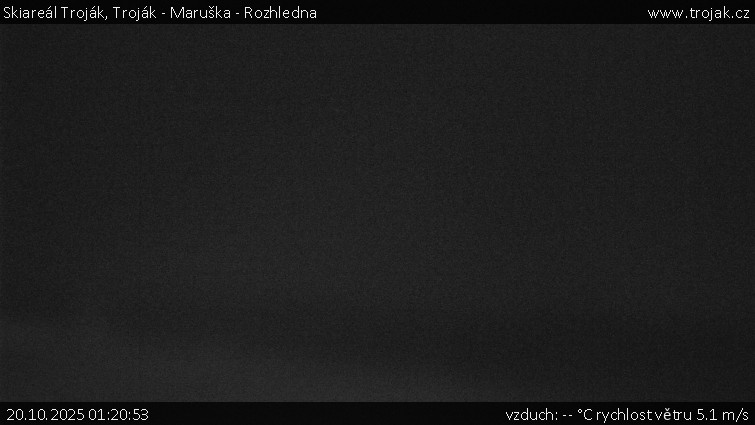 Skiareál Troják - Troják - Maruška - Rozhledna - 20.10.2025 v 01:20 Skiareál Troják - Troják - Maruška - Rozhledna - 20.10.2025 v 01:20