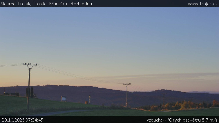 Skiareál Troják - Troják - Maruška - Rozhledna - 20.10.2025 v 07:34 Skiareál Troják - Troják - Maruška - Rozhledna - 20.10.2025 v 07:34
