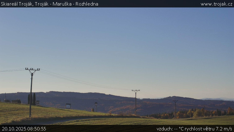 Skiareál Troják - Troják - Maruška - Rozhledna - 20.10.2025 v 08:50 Skiareál Troják - Troják - Maruška - Rozhledna - 20.10.2025 v 08:50