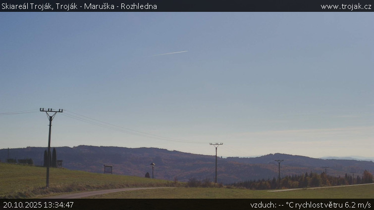Skiareál Troják - Troják - Maruška - Rozhledna - 20.10.2025 v 13:34 Skiareál Troják - Troják - Maruška - Rozhledna - 20.10.2025 v 13:34
