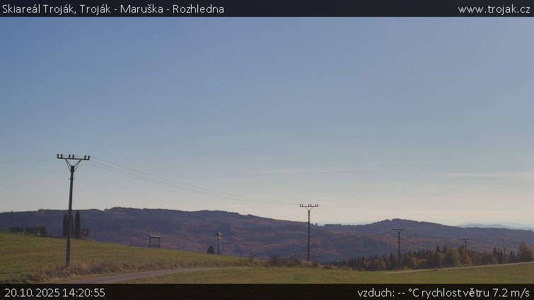 Skiareál Troják - Troják - Maruška - Rozhledna - 20.10.2025 v 14:20 Skiareál Troják - Troják - Maruška - Rozhledna - 20.10.2025 v 14:20