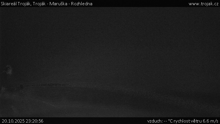 Skiareál Troják - Troják - Maruška - Rozhledna - 20.10.2025 v 23:20 Skiareál Troják - Troják - Maruška - Rozhledna - 20.10.2025 v 23:20