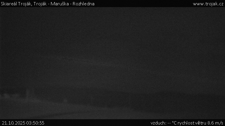 Skiareál Troják - Troják - Maruška - Rozhledna - 21.10.2025 v 03:50 Skiareál Troják - Troják - Maruška - Rozhledna - 21.10.2025 v 03:50