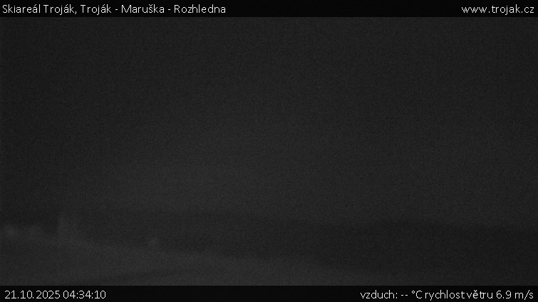 Skiareál Troják - Troják - Maruška - Rozhledna - 21.10.2025 v 04:34 Skiareál Troják - Troják - Maruška - Rozhledna - 21.10.2025 v 04:34