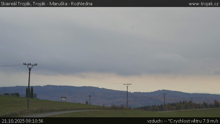 Skiareál Troják - Troják - Maruška - Rozhledna - 21.10.2025 v 08:10 Skiareál Troják - Troják - Maruška - Rozhledna - 21.10.2025 v 08:10