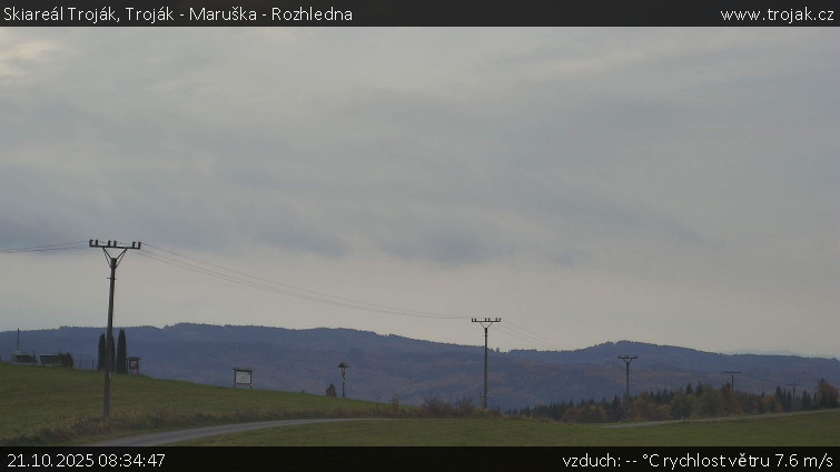 Skiareál Troják - Troják - Maruška - Rozhledna - 21.10.2025 v 08:34 Skiareál Troják - Troják - Maruška - Rozhledna - 21.10.2025 v 08:34