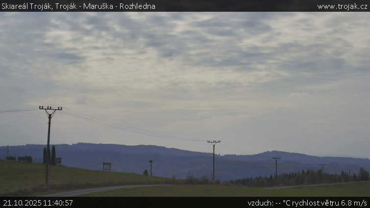 Skiareál Troják - Troják - Maruška - Rozhledna - 21.10.2025 v 11:40 Skiareál Troják - Troják - Maruška - Rozhledna - 21.10.2025 v 11:40
