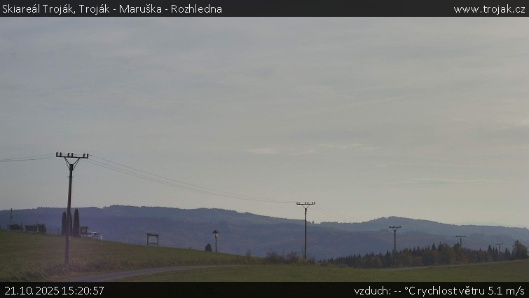 Skiareál Troják - Troják - Maruška - Rozhledna - 21.10.2025 v 15:20 Skiareál Troják - Troják - Maruška - Rozhledna - 21.10.2025 v 15:20