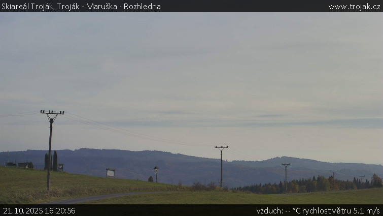 Skiareál Troják - Troják - Maruška - Rozhledna - 21.10.2025 v 16:20 Skiareál Troják - Troják - Maruška - Rozhledna - 21.10.2025 v 16:20