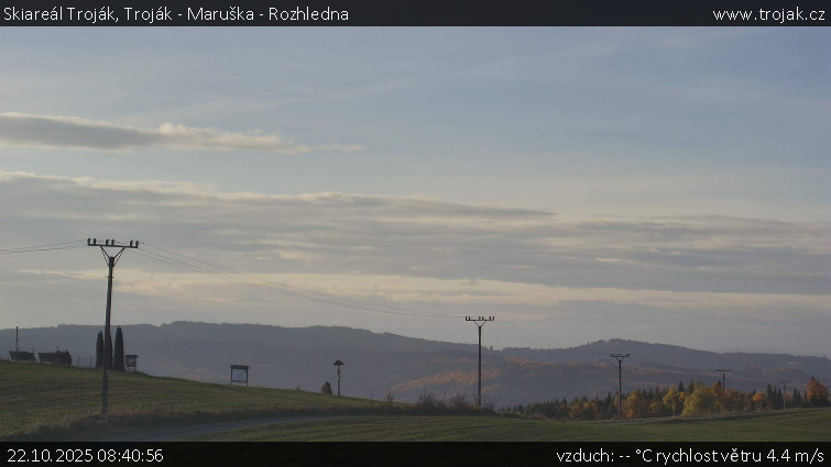 Skiareál Troják - Troják - Maruška - Rozhledna - 22.10.2025 v 08:40 Skiareál Troják - Troják - Maruška - Rozhledna - 22.10.2025 v 08:40