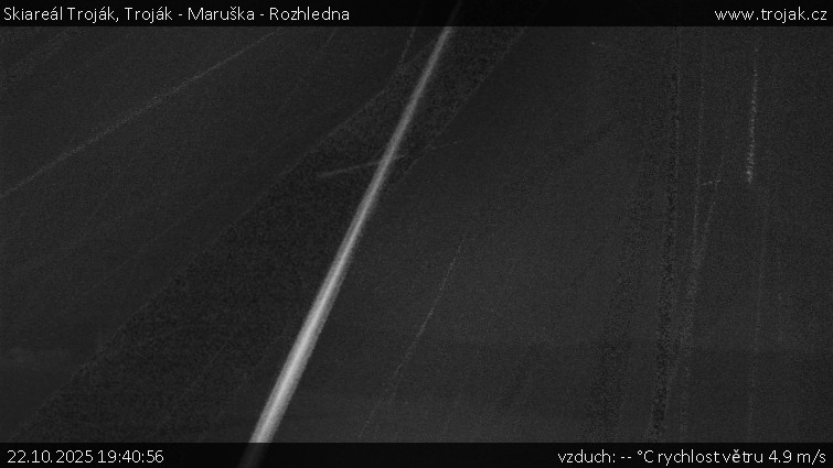 Skiareál Troják - Troják - Maruška - Rozhledna - 22.10.2025 v 19:40 Skiareál Troják - Troják - Maruška - Rozhledna - 22.10.2025 v 19:40