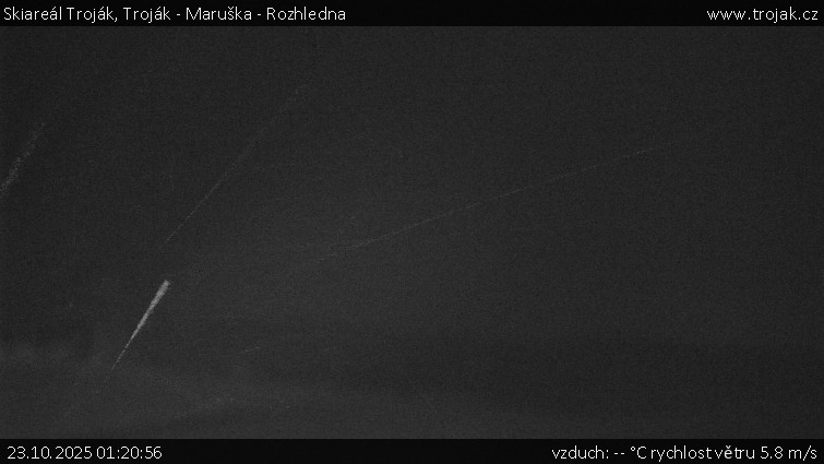 Skiareál Troják - Troják - Maruška - Rozhledna - 23.10.2025 v 01:20 Skiareál Troják - Troják - Maruška - Rozhledna - 23.10.2025 v 01:20