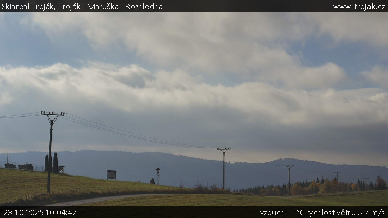 Skiareál Troják - Troják - Maruška - Rozhledna - 23.10.2025 v 10:04 Skiareál Troják - Troják - Maruška - Rozhledna - 23.10.2025 v 10:04