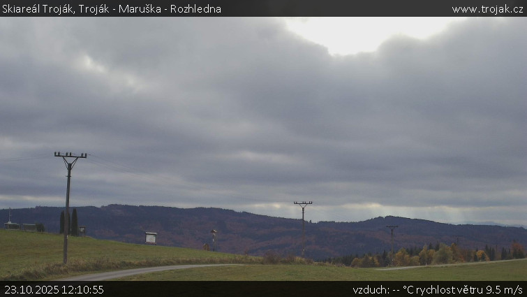 Skiareál Troják - Troják - Maruška - Rozhledna - 23.10.2025 v 12:10 Skiareál Troják - Troják - Maruška - Rozhledna - 23.10.2025 v 12:10