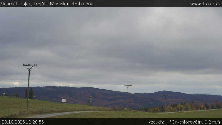 Skiareál Troják - Troják - Maruška - Rozhledna - 23.10.2025 v 12:20 Skiareál Troják - Troják - Maruška - Rozhledna - 23.10.2025 v 12:20