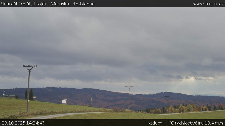 Skiareál Troják - Troják - Maruška - Rozhledna - 23.10.2025 v 14:34 Skiareál Troják - Troják - Maruška - Rozhledna - 23.10.2025 v 14:34