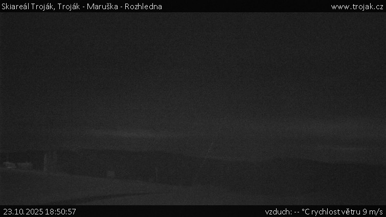 Skiareál Troják - Troják - Maruška - Rozhledna - 23.10.2025 v 18:50 Skiareál Troják - Troják - Maruška - Rozhledna - 23.10.2025 v 18:50