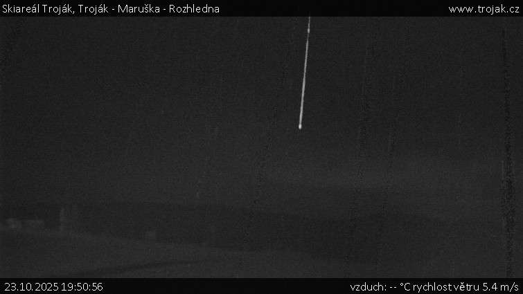 Skiareál Troják - Troják - Maruška - Rozhledna - 23.10.2025 v 19:50 Skiareál Troják - Troják - Maruška - Rozhledna - 23.10.2025 v 19:50