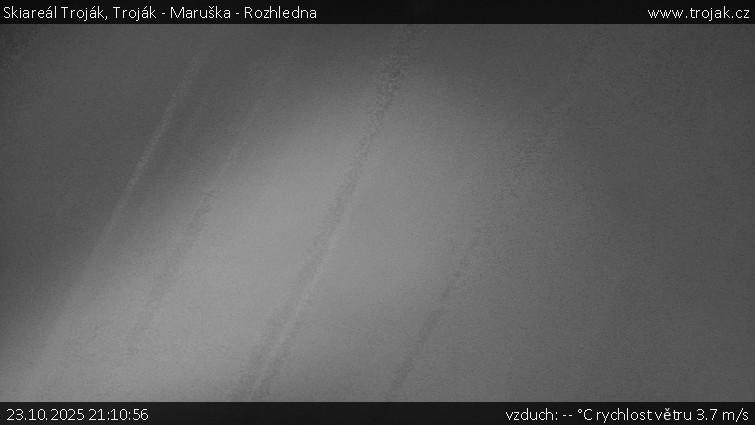 Skiareál Troják - Troják - Maruška - Rozhledna - 23.10.2025 v 21:10 Skiareál Troják - Troják - Maruška - Rozhledna - 23.10.2025 v 21:10