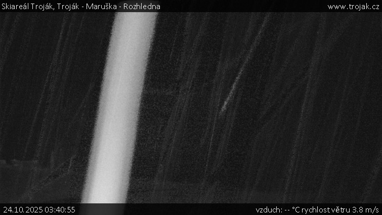 Skiareál Troják - Troják - Maruška - Rozhledna - 24.10.2025 v 03:40 Skiareál Troják - Troják - Maruška - Rozhledna - 24.10.2025 v 03:40